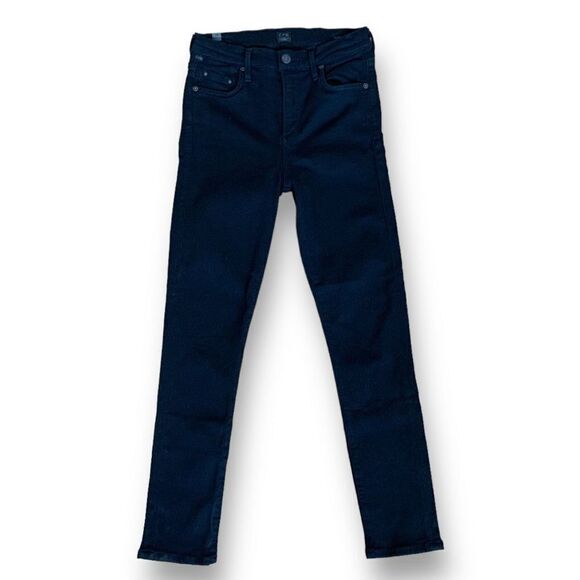 Citizens Of Humanity Rocket Crop High Rise Skinny Black Jeans Stretch Denim 26 - Picture 6 of 12